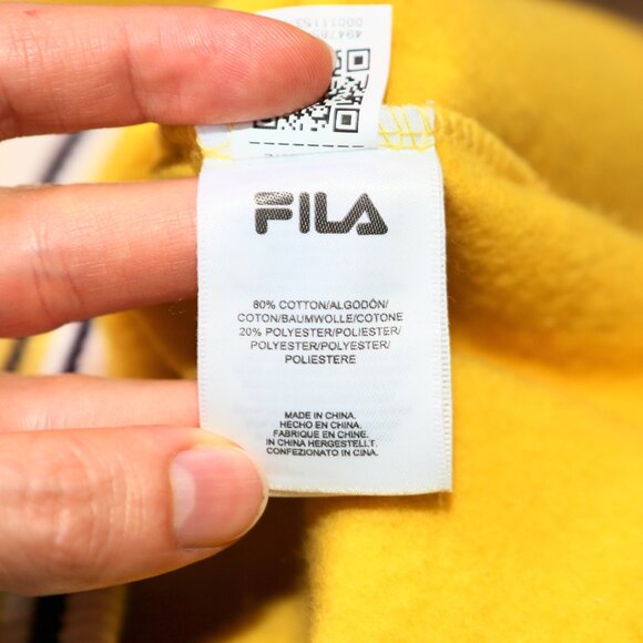 FILA - Yellow Bailey Hoodie Cropped Hooded Sweatshirt - Women's Small NEW NWT 🔥 - Picture 9 of 9